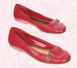 Leather tongue buckle ballerina shoes from Accessorize �35 �54 